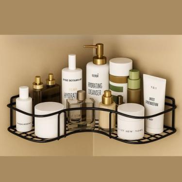 Imagem de Prateleira de Canto Autoadesiva Suporte  Fixação Sem Furo - Cosy