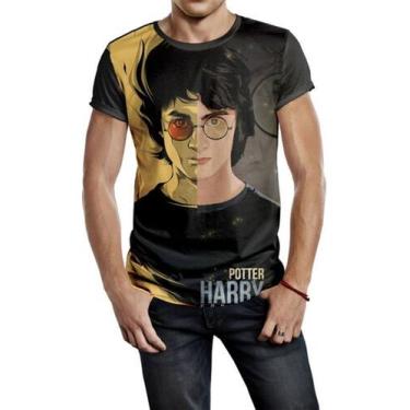 Imagem de Camiseta Masculina Harry Potter Ref:405 - smoke, Preto, G