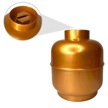 Imagem de Cofrinho Botijão Guarda Moedas Cofre Plástico Cores Diferen - Cofrinho