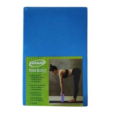 Imagem de Bloco De Yoga e Pilates EvaMax Azul