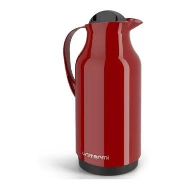 Imagem de Garrafa Térmica Café Chá De Mesa 1 Litro Siena Vermelha - Unitermi