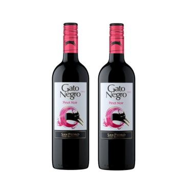 Imagem de Kit Vinho Gato Negro Pinot Noir Tinto Seco 750ml 2 unidades