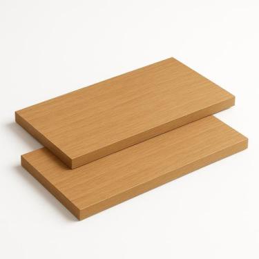 Imagem de 2 Madeiras para Prateleira Mdf 30x60cm para Sala Sem Suporte 18mm - Be