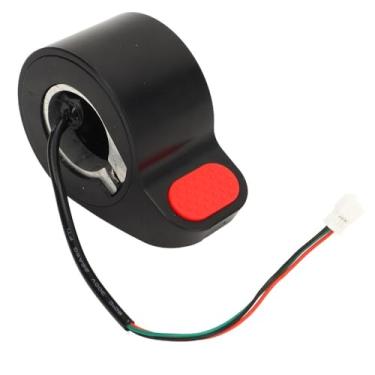 Imagem de Chiffonade Acelerador de polegar de scooter elétrico, ABS de alta sensibilidade, acelerador eletrônico, substituição do acelerador de velocidade do polegar para M365 Pro (preto)