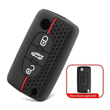 Imagem de Capa De Chave Citroen Peugeot Para Chave De 2 E 3 Botões Para C-Crosse