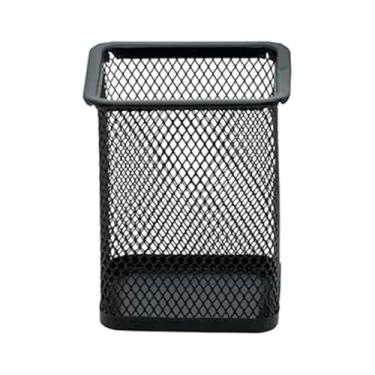 Imagem de Porta Canetas e Lápis, Organizador de Mesa de Metal Aramado para Escritório(01 Quadrado)