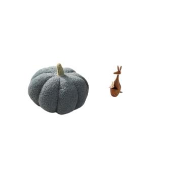 Imagem de Fenteer Almofada de Pelúcia de Abóbora de Halloween para Sofá, Estátua, Decoração de Cama, Quarto, Decoração de Festa Engraçada, Escultura de Madeira, Estante