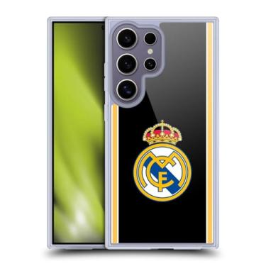 Imagem de Head Case Designs Capa de gel retrô preta oficialmente licenciada pelo Real Madrid CF Bring Back 99/00 [proteção de grau militar] compatível com Samsung Galaxy S25 Ultra e compatível com MagSafe