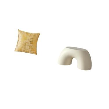 Imagem de Fenteer Capa de Almofada Elegante para Sala de Estar, Escritório, Dormitório, Carro, com Pufe Antiderrapante para Decoração de Casa E Banheiro Infantil, Uso I