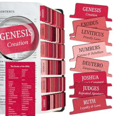 Imagem de Saintilway Productions - Bible Tabs Premium Resistentes a Rasgos – Fácil de aplicar, Laminado para Durabilidade – Antigo e Novo Testamento – Perfeito para todas as Bíblias - Para Mulheres e Homens