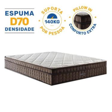 Imagem de Colchão de Espuma D70 Pillow In Ultra Dream Anjos Queen 158 cm - Anjos