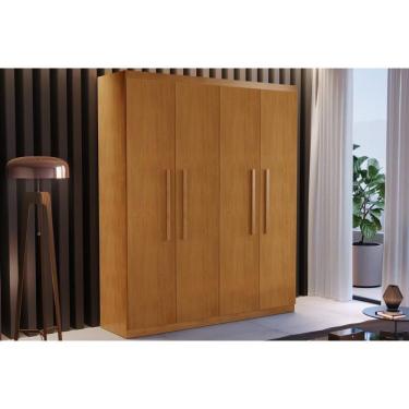 Imagem de Guarda Roupa 4 Portas E 2 Gavetas Espanha Naturale - Rufato