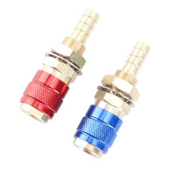 Imagem de Keenso Adaptador de Gás Resfriado a água de Latão para PTA DB MIG TIG -Burner, Instalação Simples e Inodoro, para Acessórios para Queimadores de Soldagem (8mm)