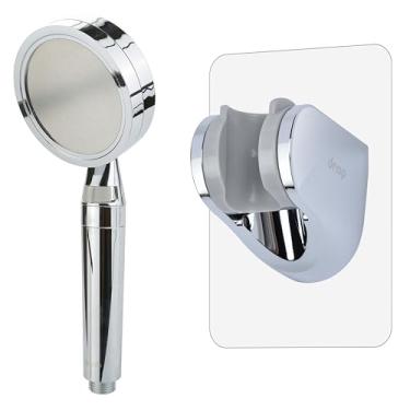 Imagem de Chuveirinho De Mão Com Suporte Adesivo Chuveiro Manual Ducha Drop NANO-SPA