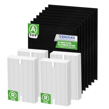 Imagem de Bagean Filtro HPA200 compatível com filtro Honeywell HEPA R de substituição para série de purificadores de ar HPA200 – Serve para filtros de purificador de ar HPA200 – Filtros refrescam o ar (4 HEPA +