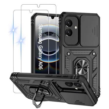 Imagem de Capinha Capa para Samsung Galaxy A06 + 2 Películas de Vidro Temperado | Capa Anti-Impacto | Proteção da Câmera | Resistente a Arranhões | Aberturas Precisos | Armadura Militar