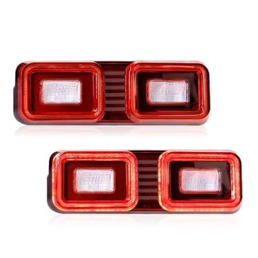 Imagem de JOLUNG Luz de ré traseira compatível com Defender 90 110 130 2020-2025 Luzes de para-choque traseiro com acabamento de lâmpada refletora reversa 1 par (duas luzes vermelhas)