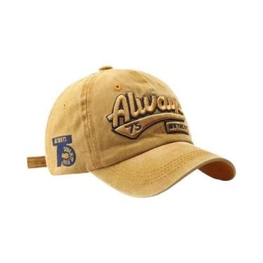 Imagem de Boné de Beisebol Unissex Vintage - Algodão Lavado, Bordado e Estilo Sn