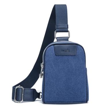 Imagem de Haytijoe Bolsa tiracolo pequena para mulheres, bolsas de viagem, antirroubo, bolsa transversal para pochetes femininas, Azul puro, Small