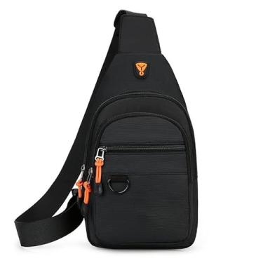 Imagem de Bolsa Transversal, Bolsa De Ombro ReforçAda E ImpermeáVel(Preta)