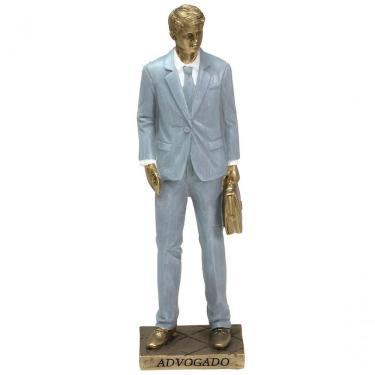 Imagem de Estatueta Profissão Advogado Escultura Enfeite Resina 25cm