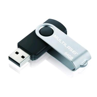 Imagem de Pen Drive Multilaser Twist Preto 64gb - Pd590