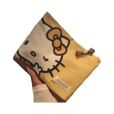 Imagem de Bolsa De Cosméticos Kawaii Hello Kitty Para Meninas, Alta Capacidade, 