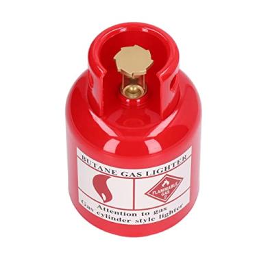 Imagem de Zhjvihx Cofrinho de Plástico para Armazenamento de Moedas, Resistente, Exclusivo, Decoração de Casa, Garrafa de Gás, Cofrinho para Presentes de Natal (Vermelho)