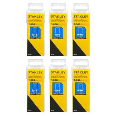 Imagem de 6 Grampos Grampeador Stanley Heavy Duty 14mm 9/16 Pol. Tapeceiro Marce