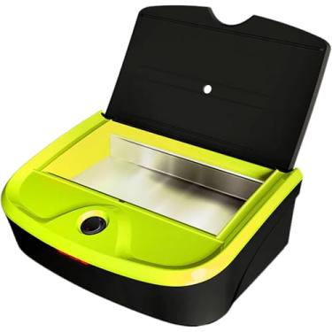Imagem de Mega Bell, Estufa esterilizadora para manicure e pedicuri, Exterilix Compact Collor, Bivolt, Caixa ecológica, Base preta com detalhes verde limão