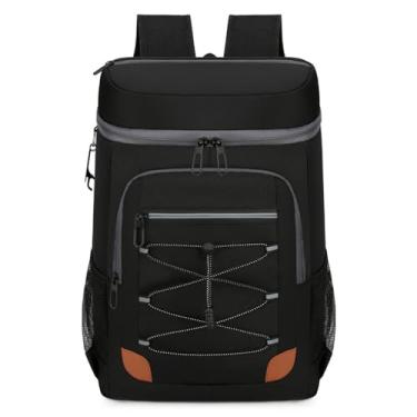 Imagem de Mochila térmica isolada e à prova de vazamento com compartimento para almoço - Grande capacidade leve piqueniques viagens esportes Homens Mulheres Forro