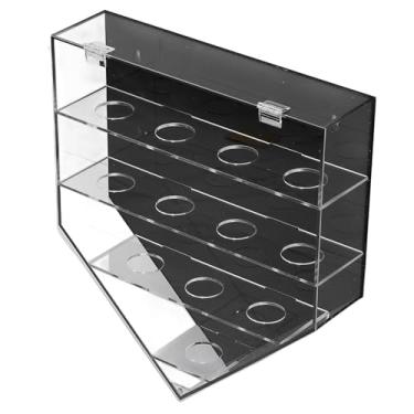 Imagem de Generic 12 Caixa de Exibição de Parede de Beisebol, Elegante Caixa de Exibição de Bola Acrílica Magnética para Atletas e Entusiastas, 14,96 X 13,39 X 3,35 pol.