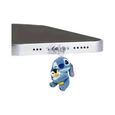 Imagem de Protetor De Poeira Para Telefone Disney Stitch Tipo-C Para Porta De Ca