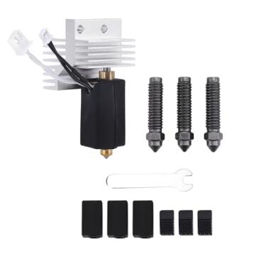 Imagem de Snsowed Bloco Aquecedor de Cerâmica de Carbono, Kit de Extremidade Quente Com Bico de Aço Endurecido para Fibra de Carbono, Fibra de Vidro - Compatível Com Peças de Impressora 3D