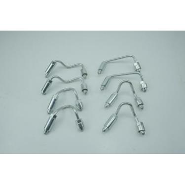 Imagem de 8 peças de linhas de injetor de alta pressão adequadas para Chevy Express 2500 3500 Silverado 2500 3500 GMC Savana 2500 3500 Sierra 2500 3500 6,6L LLY Duramax Diesel substituição para 97378825 97378