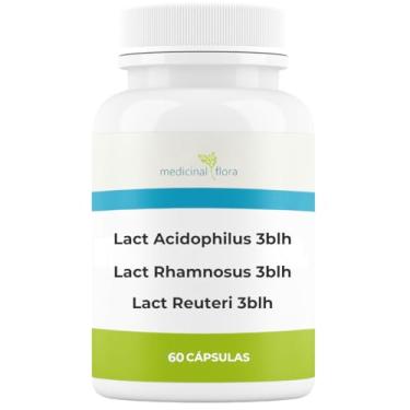 Imagem de Lactobacillus Acidophilus 3Blh, Rhamnosus 3Blh, Reuteri 3Blh - 60 Doses