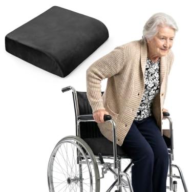 Imagem de Zantle Almofada grande para assento e cadeira - para cadeira de escritório e cadeira de rodas - alívio do cóccix ou ciática (preto)
