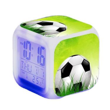 Imagem de Despertador Creative Football Anime Digital com display LED - yiweisai