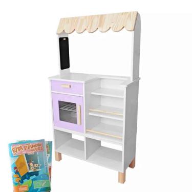 Imagem de Kit Educativo Módulo Crescer Mercadinho Infantil Lilás - Eita Casa Per