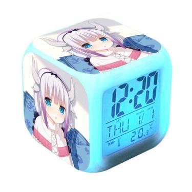 Imagem de Despertador Kobayashi's Dragon Maid LED Digital com alarme C - yiweisa
