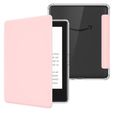 Imagem de Capa Para Kindle Paperwhite 12ª Geração 7” (SA569P e SA568B) e Kindle Colorsoft (SA58CB e SA59CP) Auto Hibernação – Fechamento Magnético – Traseira Transparente (Rosa)