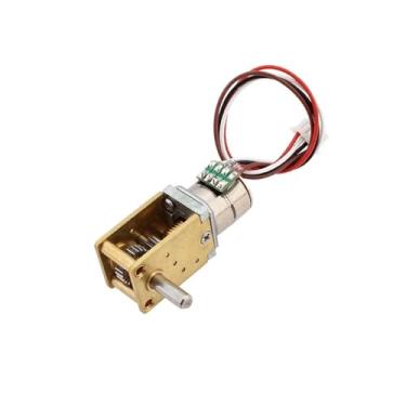 Imagem de Mini motor de passo de redução de velocidade de 7 tipos de 10 mm CC 5V 2 fases 4 fios caixa de engrenagens de metal completo Worm Gear Stepping E Ratio 302