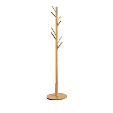 Imagem de A1DFDFGOQSFG Cabide doméstico estilo europeu cabide criativo sala de estar sala de estar simples prateleira de roupas quarto cabide de madeira maciça moderno