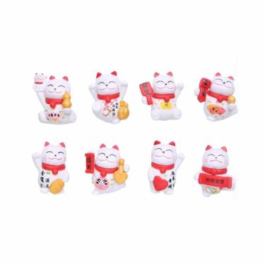 Imagem de Ímãs de geladeira Luckys Cats Anime 8 unidades/lote para crianças