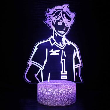 Imagem de Luz noturna LED 3D Haikyuus Oikawas Toorus Color Changing
