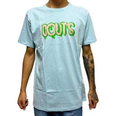 Imagem de Camiseta Couts Clothing Big Logo Masculina - Azul e Rosa-Masculino