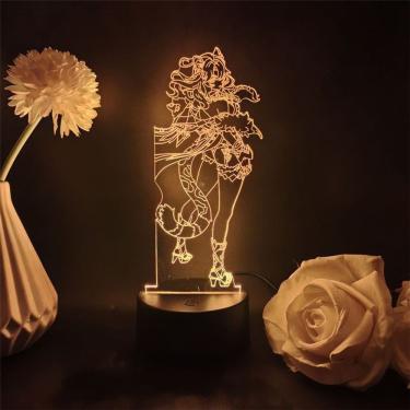 Imagem de Luz noturna LED 3D Plants vs Zombies Xilonens com mudança de cor