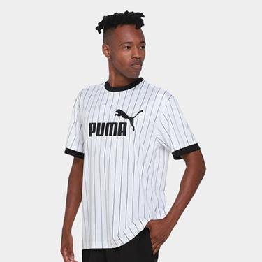 Imagem de Camiseta Puma Striped Jersey Masculina-Masculino