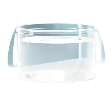 Imagem de Balde de água dobrável ao ar livre de grande capacidade para piqueniques e acampamento, bacia de água transparente, balde de água externo de tamanho grande.