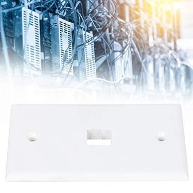 Imagem de Acouto Painel de Tomadas Com Design de Camada Dupla, Tomada de Parede RJ45 para CAT5/CAT6 e Placa Frontal ABS